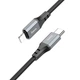 Кабель для зарядки телефона с быстрой зарядкой Type-C to Lightning Apple iPhone HOCO X86 |100см/20W| Черный - изображение 3