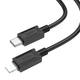 Кабель для зарядки с быстрой зарядкой Type-C to Lightning Apple iPhone HOCO X73 |100см/20W| Черный - изображение 3