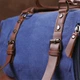 Сумка Vintage leather-20084 Синяя - изображение 17