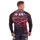 Костюм компрессионный мужской рашгард лонгслив и брюки VNM OKINAWA 9504-9604 (9504-9604_Черно-красный_2XL) - изображение 4