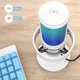 Fifine AmpliGame A8 USB микрофон с RGB подсветкой, поп фильтром, мониторингом в реальном времени Белый - изображение 3