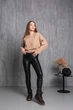 Ботинки дутики женские Fashion Jigsaw 3883 36 размер 23,5 см Коричневый - изображение 10