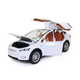 Игрушечная металлическая машинка Tesla Model 5 «Автопром» Тесла свет звук белый 21*7*8 см (7574B) - зображення 7