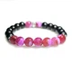 Браслет из натуральных камней Stonest Line Pink Black 16 (br013-16) - изображение 1