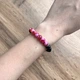 Браслет из натуральных камней Stonest Line Pink Black 16 (br013-16) - изображение 2