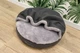 Лежак для Собак та Котів Haustier Lounge Gray з капюшоном L - діаметр 100см (B10-1-059) - зображення 4