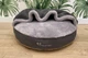 Лежак для Собак та Котів Haustier Lounge Gray з капюшоном L - діаметр 100см (B10-1-059) - зображення 5