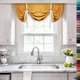 Коротка штора у італійському стилі з зав'язками Adagio Windows Decor Щільна помаранчева фіранка 1х0,8м - изображение 1