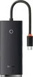 USB-хаб Baseus Lite Series 4-Port Type-C HUB Adapter Type-C to USB 3.0*4 25cm WKQX030301 Black - изображение 1