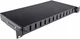 Оптическая панель CMS 12 портов SC-Duplex/LC-Quad, 1U, выдвижная, пустая, 4 ввода кабеля, Черная (UA-FOP12SCD-B) - изображение 1