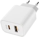 Сетевое зарядное устройство ColorWay Power Delivery Port PPS USB (Type-C PD + USB QC3.0) (30W) White (CW-CHS037PD-WT) - изображение 1