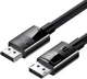 Kabel Ugreen DP114 DP 1.4 Male to Male Plastic Case Braided Cable 1 m Black (6957303883905) - obraz 1