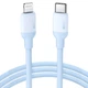 Кабель зарядний Lightning Ugreen Type-C to Lightning для швидкого заряджання 1 м Blue (US387) - зображення 1