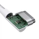 Кабель Baseus Zinc Magnetic Series iPhone Laptop Charging Cable Type-C to L-shaped Port 60W 2m White - зображення 6