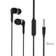 Навушники BOROFONE BM39 Refined chant universal earphones with mic Black - зображення 1