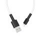 Кабель BOROFONE BX31 USB to iP Lightning 2.4A, 1m, silicone, TPE connectors, White - зображення 1