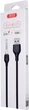 Кабель XO NB103 2.1A Bell USB Cable Lightning 1 м Black (6920680862702) - изображение 2