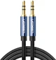 Кабель Ugreen AV112 3.5 мм Male to 3.5 мм Male Cable Gold Plated Metal Case with Braid 1 м Blue (6957303816859) - зображення 1