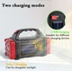 Фонарь с солнечной панелью 25W Power Bank TOP Light ABC аварийный светильник красный - изображение 5