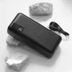 Павер банк 2.4А Power Bank Power 30000 mAh OX PW30 Aurora чорний - зображення 3