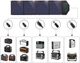Сонячна панель Choetech 80W DC80W, 5V/2.4A USB + 5V/2.4A QC3.0 + USB-C PD3.0 30W, 158x41 см (SC007) - зображення 4