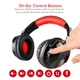Навушники з мікрофоном Oneodio Studio Pro-M Чорний/Червоний складні Bluetooth 5.0/1500 мАг - зображення 5