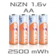 PKCELL Ni-Zn AA 2500mWh Никель-цинковий аккумулятор АА Nizn - изображение 3