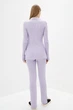 Жіночий в'язаний костюм двійка кардиган і брюки SEWEL 42-44 Бузковий (sw-2000000286358) - изображение 3