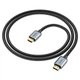 Кабель HDMI на HDMI 4K 60Hz Hoco High Definition ultra HD (1m, 4K 60Hz, HDMI2.0). Black - зображення 7