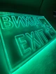 Аварийная табличка Вихід EXIT 250х175 Зеленая - изображение 4
