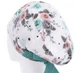 Медицинская шапочка женская HeadwearUniverse универсальная принт Розы на белом - изображение 2