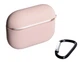 Чехол Nik (with fibra) с карабином для AirPods Pro 2 Pink Sand - изображение 1