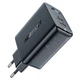 Сетевое зарядное устройство Acefast A29 2 Type-C 3A 50W PD QC черное - изображение 1