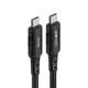Кабель Acefast C4-03 Type-C to Type-C PD 100W 2m чорний - зображення 4
