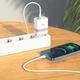 Сетевое зарядное устройство Hoco N21 + кабель Lightning Extension Speed Lightning (1 метр, USB + Type-C, 3A, 30W, адаптер, с быстрой зарядкой) - Белый - изображение 6