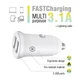 Автомобільний зарядний пристрій Piko CC-312 (2USB, 3.1A) White + кабель Lightning (1283126538810) - зображення 3