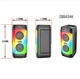 Портативна колонка ZQS4246, музична Bluetooth колонка з мікрофоном та пультом, TWS/Bluetooth/USB/SD/Радіо - зображення 4