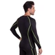 Комплект компрессионный мужской для спортзала Longslive LD-1001-LD-1201 Lidong 3XL Черно-салатовый (06531019) - изображение 6