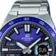 Мужские часы с секундомером Casio EFV-C110D-2AVEF Серо-голубые с серебристым - изображение 2