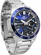Мужские часы с секундомером Casio EFV-C110D-2AVEF Серо-голубые с серебристым - изображение 3