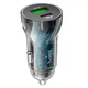 Автомобильное зарядное устройство с быстрой зарядкой HOCO Z47A |1USB/1Type-C, QC/PD, 30W/3A| black - изображение 1