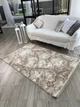 Ковер с комбинированым ворсом и термоусадкой Alaska 1.2х1.8 м. beige 08148A - изображение 3