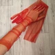 Длинные перчатки в сетку Красный (0042) S/M - изображение 1