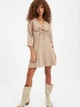Платье короткое женское Trendyol TWOAW22EL0373 40 Mink (8683044207868) - изображение 2