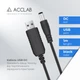 Кабель питания ACCLAB USB to DC 5.5 х 2.5 мм 9 В 1 A 1 м Черный (1283126565113) - изображение 4