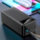 Павербанк Power bank 4 роз'єми I-Battery 60000 mAh з ліхтариком Чорний - изображение 2