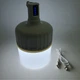 Аккумуляторная кемпинговая LED лампа 18W 2000mAh светильник с крючком USB зарядка фонарь светильник 14х8см 2 режима яркости DP 7812 - изображение 2