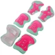 Роликовые коньки Zelart Banwei 168 с защитой размер 31-34 Pink-Mint - изображение 10