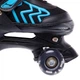Роликовые коньки раздвижные Zelart Bamwei 9850 размер 31-34 Black-Blue - изображение 7