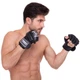 Перчатки для смешанных единоборств MMA кожаные TOP KING Ultimate TKGGU размер: XL Цвет: Черный - изображение 5